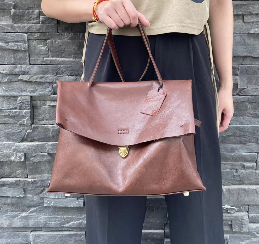 Professional Vintage Leather Work Handbag for Women
