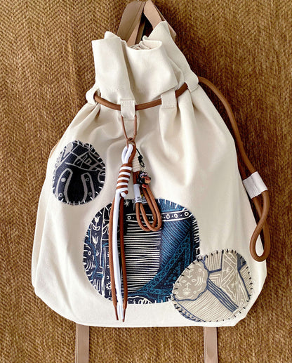 women's canvas backpack for carrying essentials without extra bulk