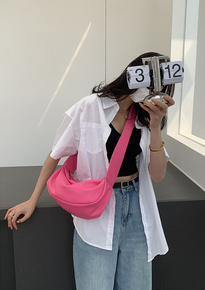 Lightweight travel shoulder purse easy to fold into luggage