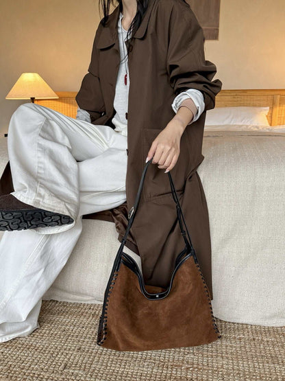 retro leather tote made from durable cowhide for everyday essentials