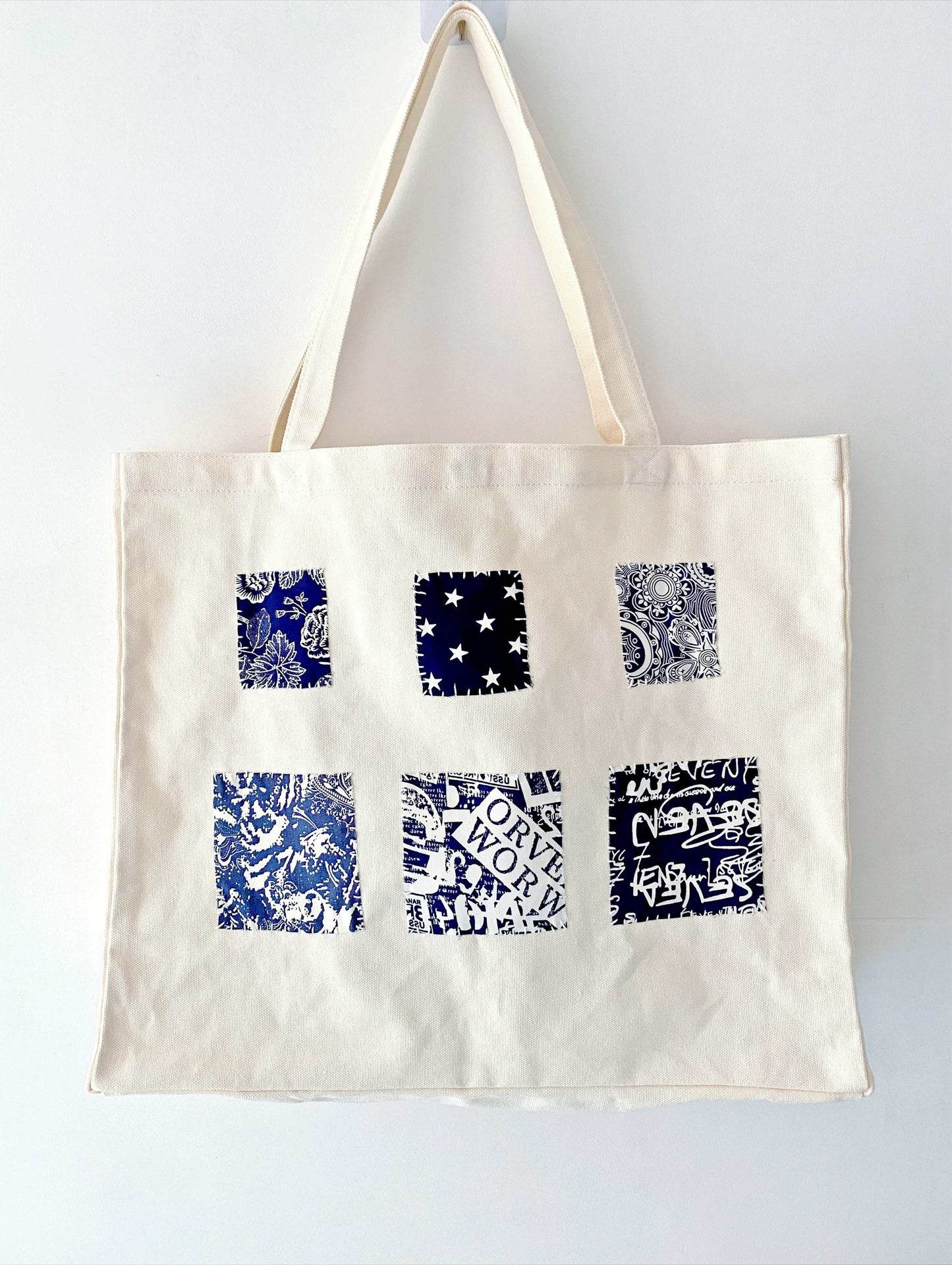 Bag filled with groceries, books, and daily essentials