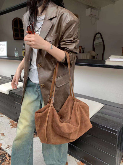 structured yet relaxed leather tote