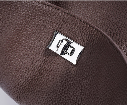 soft durable leather bag for work commute