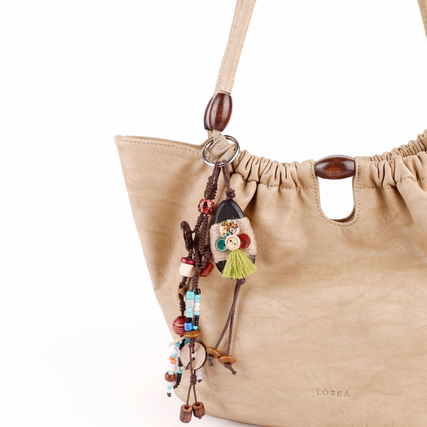 Handmade woven accessory for everyday handbags