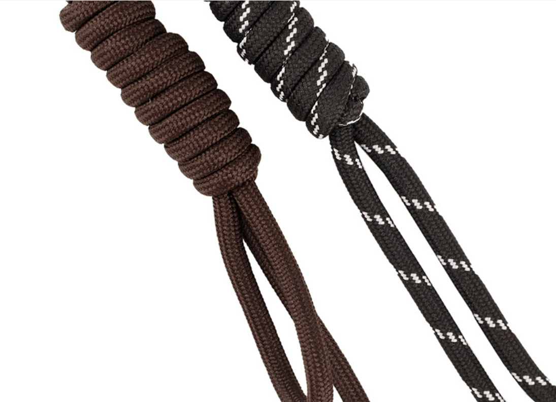 Modern utility style bag accessory clipped on a nylon crossbody